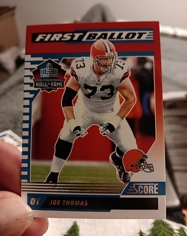 2025 Panini Score #6 Joe Thomas First Ballot — front
