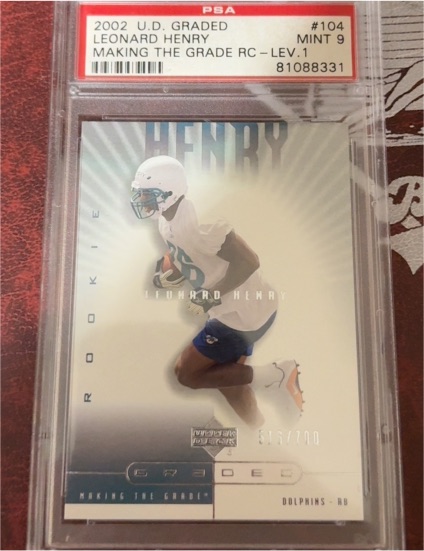 2002 Upper Deck Making the Grade #104 Leonard Henry — front