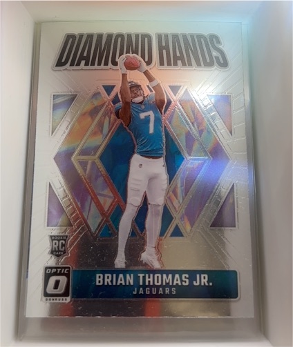 2024 Panini Donruss Optic #2 Brian Thomas Jr. Diamond Hands — front