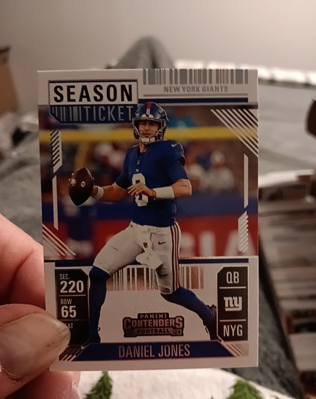 2024 Panini Contenders #73 Daniel Jones Season Ticket — front