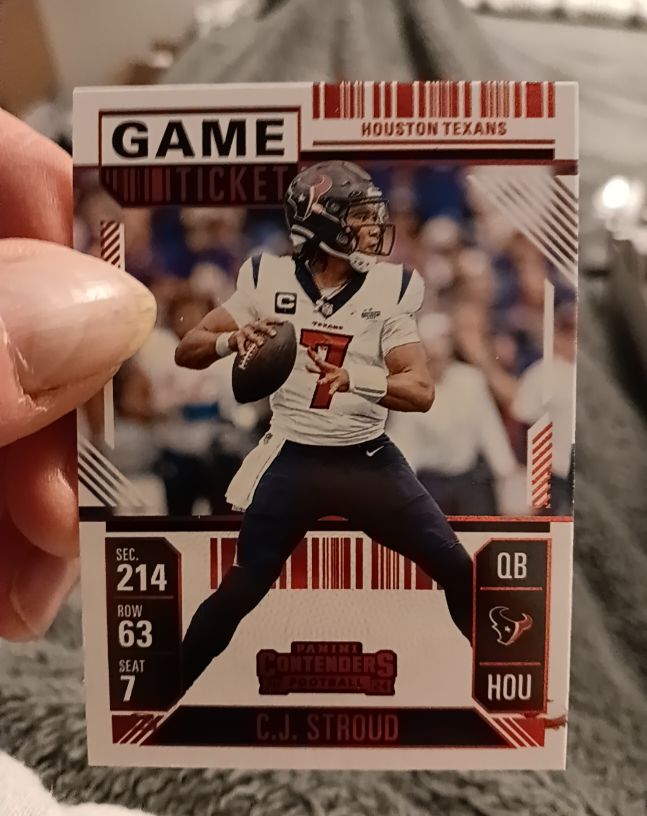 2024 Panini Contenders Game Ticket #39 C.J. Stroud — front