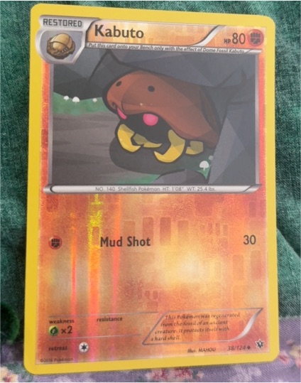 2016 Pokémon XY Fates Collide #38 Kabuto Restored — front