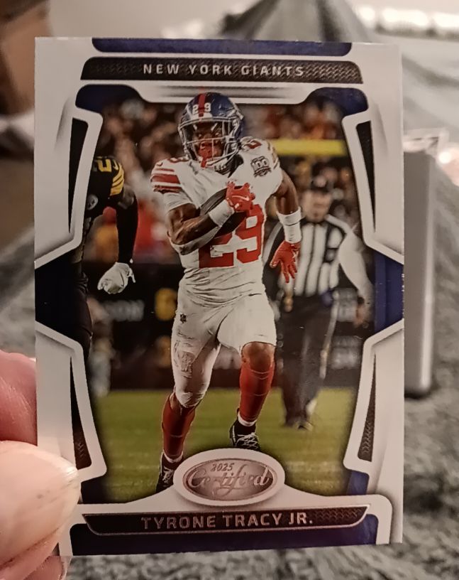 2025 Panini Certified #74 Tyrone Tracy Jr. — front