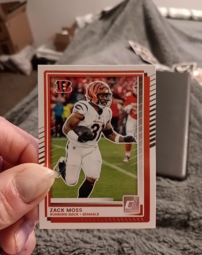 2025 Donruss #123 Zack Moss — front