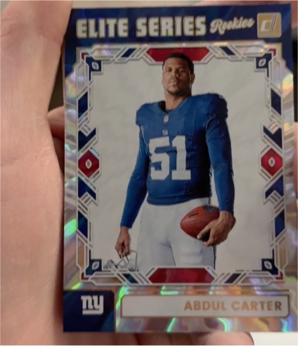 2025 Panini Donruss #ESR-ACR Abdul Carter Elite Series Rookies — front