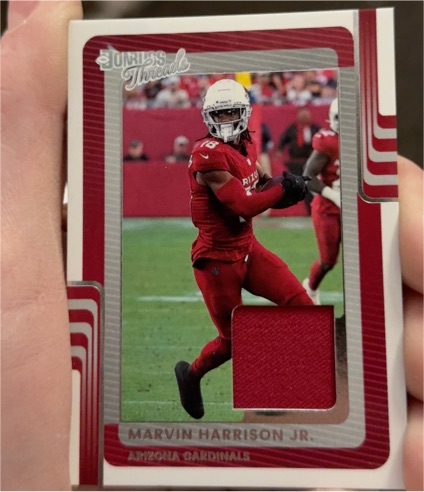 2025 Panini Donruss Threads #DTH-MHJ Marvin Harrison Jr. — front