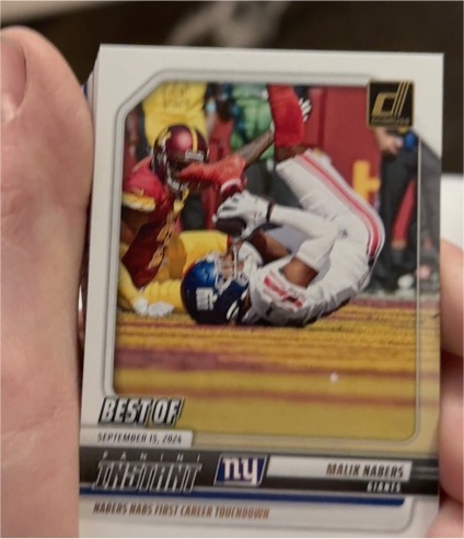2025 Donruss Best Of Instant #INS-MNS Malik Nabers — front