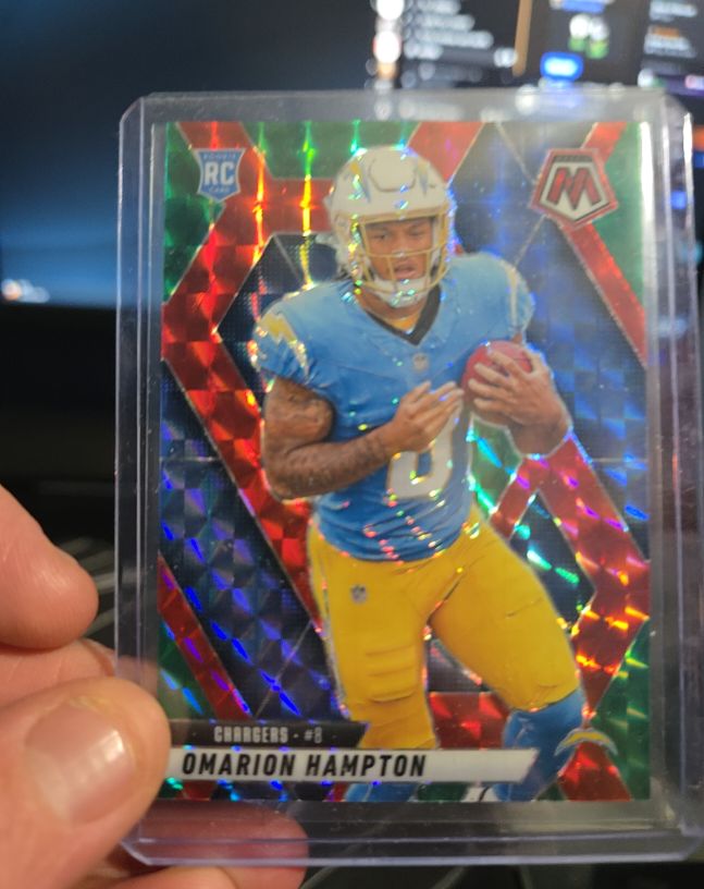 2025 Panini Mosaic #335 Omarion Hampton — front