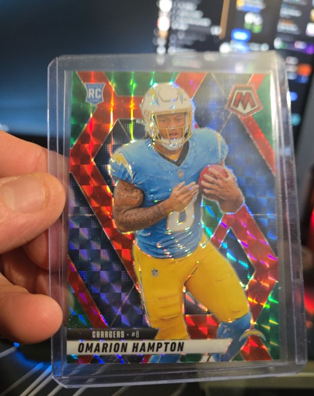 2025 Panini Mosaic #335 Omarion Hampton — front