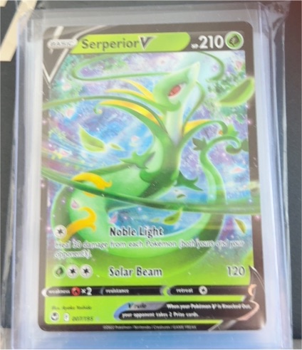 2022 Pokémon TCG Silver Tempest #007 Serperior V — front