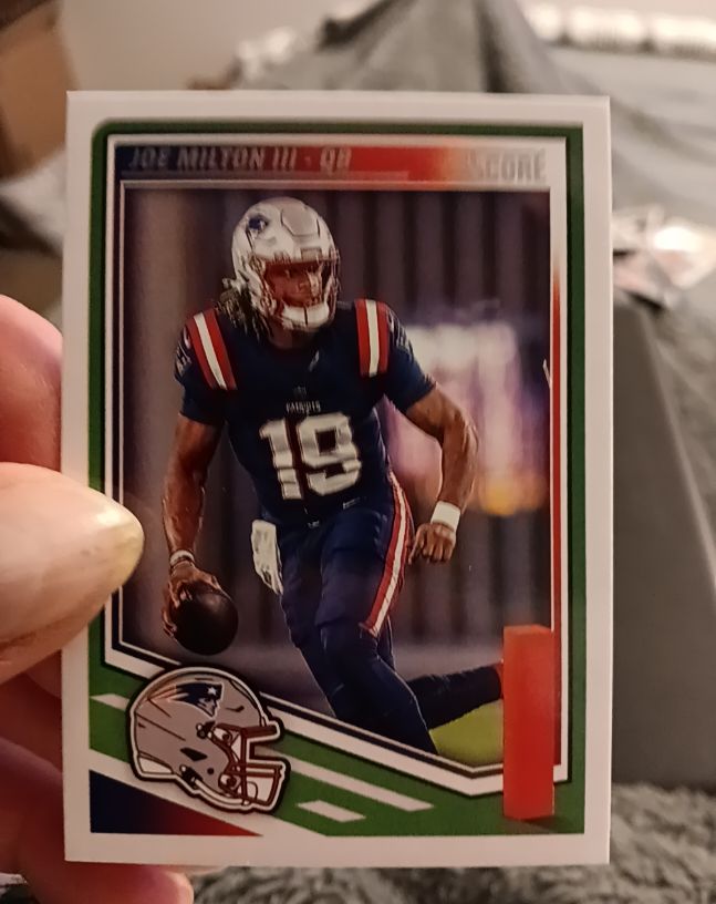 2025 Panini Score #28 Joe Milton III — front
