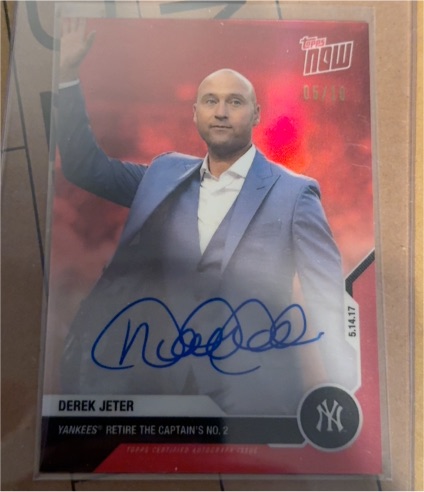 2020 Topps Now Chrome #DJ-1 Derek Jeter Career Retrospective — front