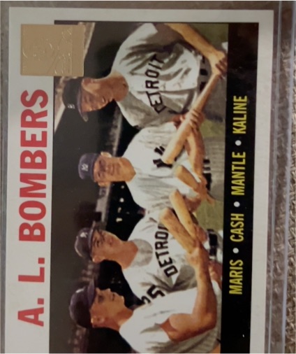 1964 Topps #331 AL Bombers Mickey Mantle, Roger Maris, Norm Cash, Al Kaline — front