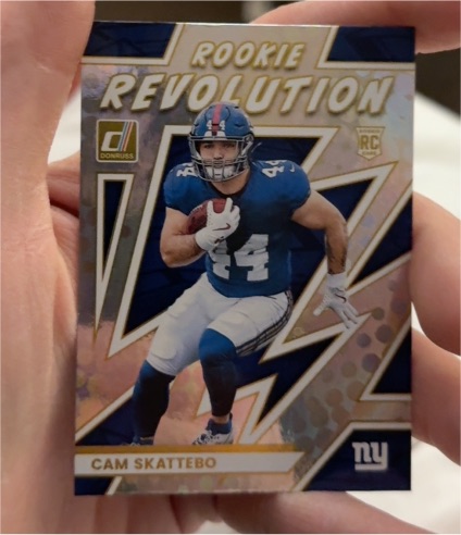 2025 Panini Donruss #14 Cam Skattebo Rookie Revolution — front