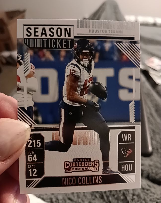 2024 Panini Contenders Season Ticket #215 Nico Collins — front