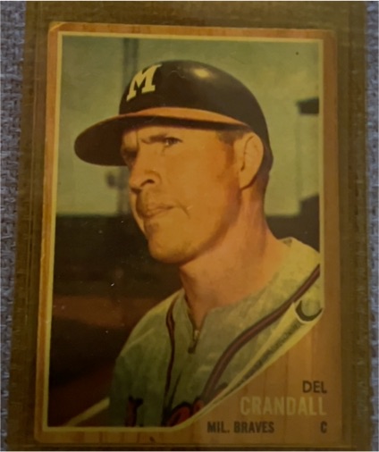 1962 Topps #443 Del Crandall — front