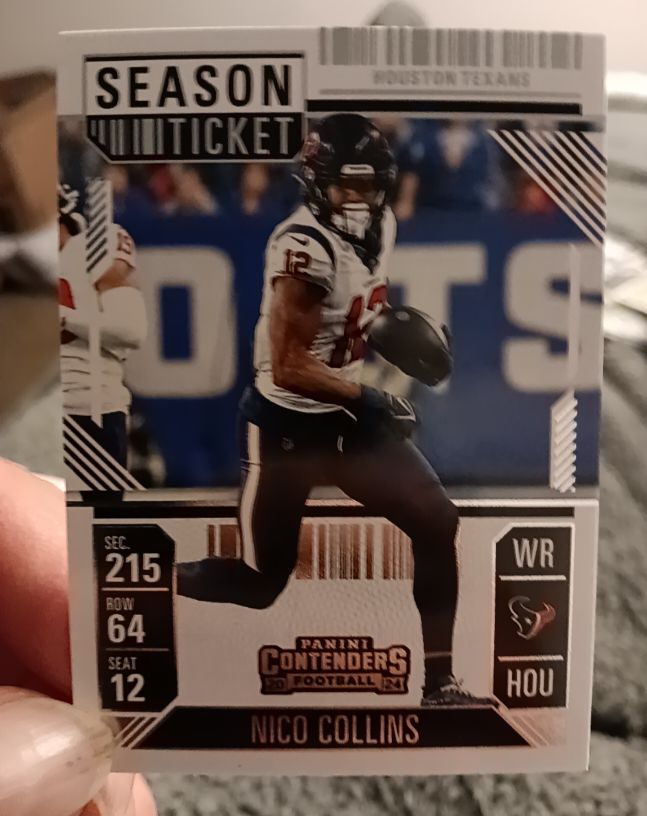 2024 Panini Contenders Season Ticket #41 Nico Collins — front