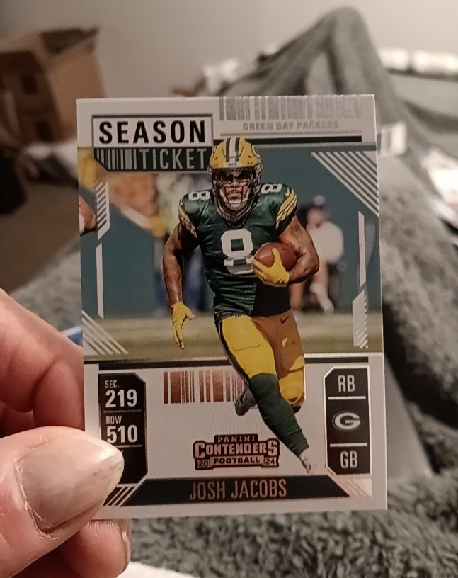 2024 Panini Contenders Season Ticket #35 Josh Jacobs — front