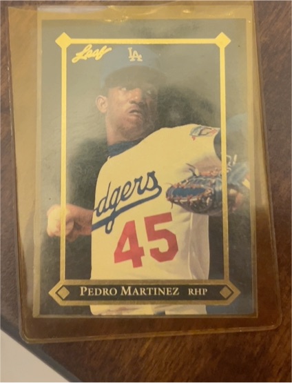 1992 Leaf Gold Leaf Rookies #BC-3 Pedro Martinez — front