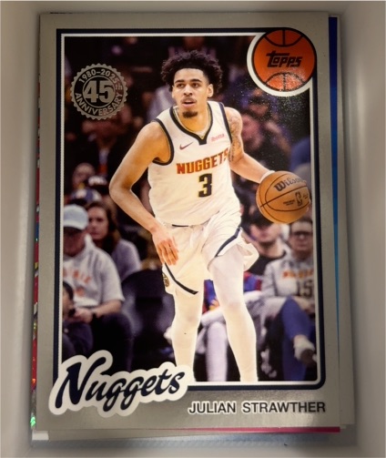 2025-26 Topps 45th Anniversary #80BK-28 Julian Strawther — front