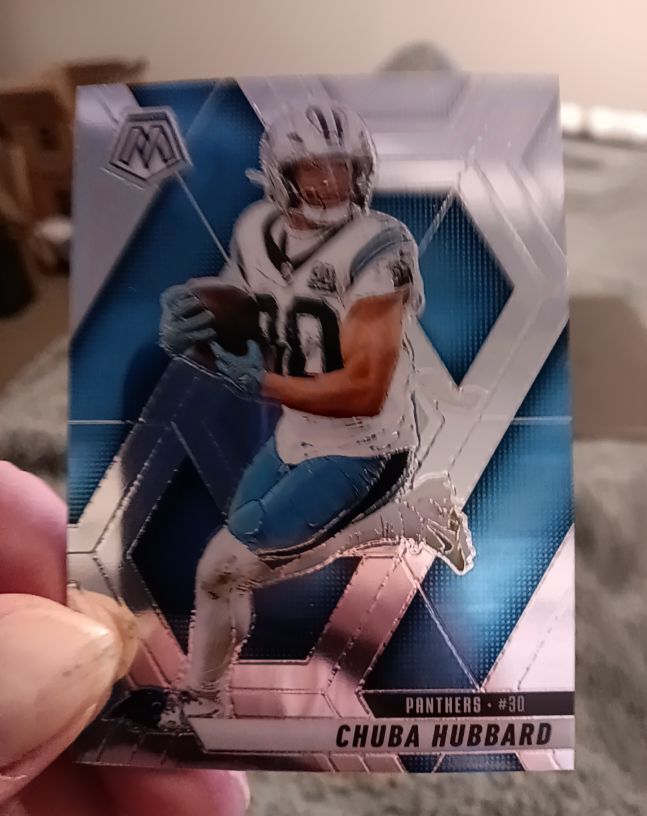 2025 Panini Mosaic #30 Chuba Hubbard — front