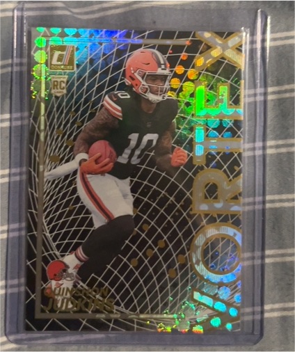 2025 Donruss #16 Quinshon Judkins Vortex Rookie — front