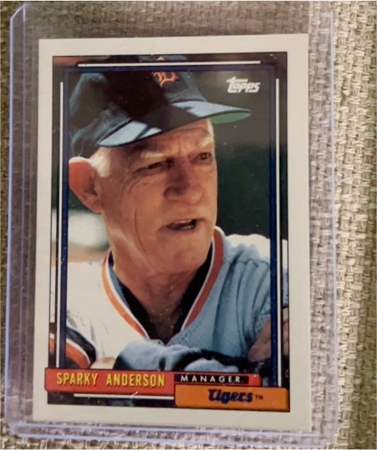 1992 Topps #381 Sparky Anderson — front