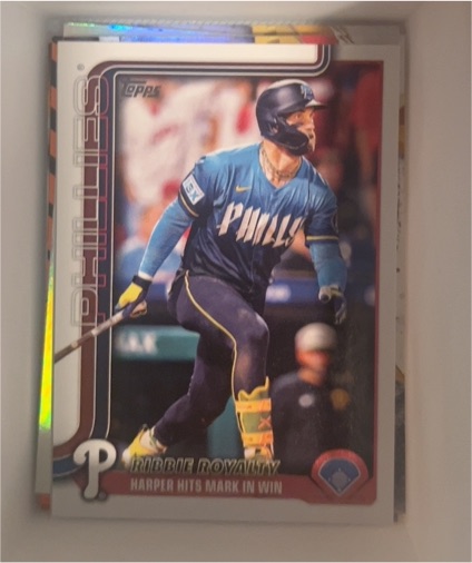 2025 Topps Update #US184 Ribbie Royalty Bryce Harper — front