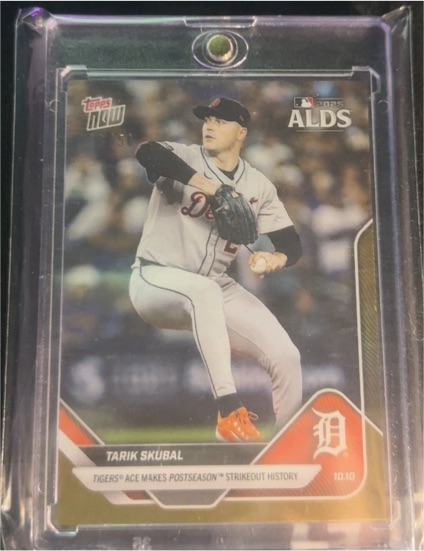 2025 Topps Now #851 Tarik Skubal Detroit Tigers ALDS — front