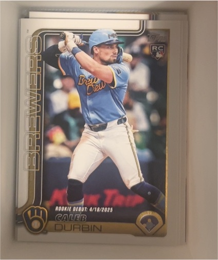 2025 Topps Update #US59 Caleb Durbin — front