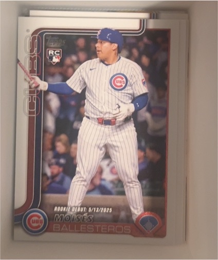 2025 Topps Update #US236 Moises Ballesteros Rookie Debut — front