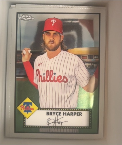 2021 Topps Chrome Platinum Anniversary #185 Bryce Harper — front