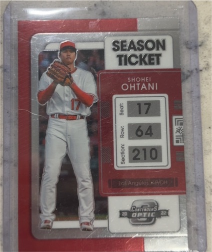 2022 Panini Chronicles Contenders Optic Season Ticket #4 Shohei Ohtani — front