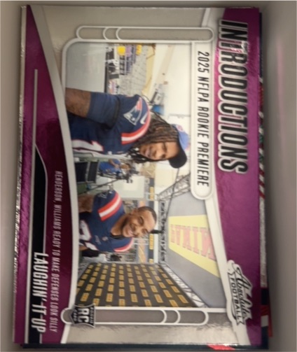 2025 Panini Absolute Introductions #I-THN Laughin' It Up TreVeyon Henderson & Kyle Williams — front