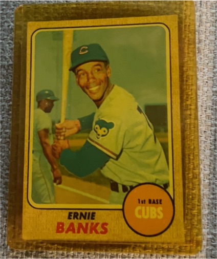 1968 Topps #355 Ernie Banks — front