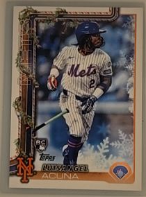 2025 Topps Holiday #H113b Luisangel Acuña — front