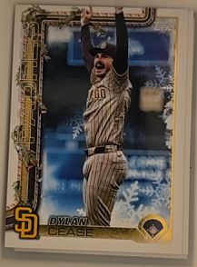 2025 Topps Holiday #H77 Dylan Cease — front