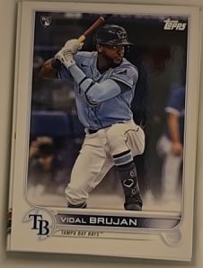 2022 Topps #25 Vidal Brujan RC Tampa Bay Rays — front