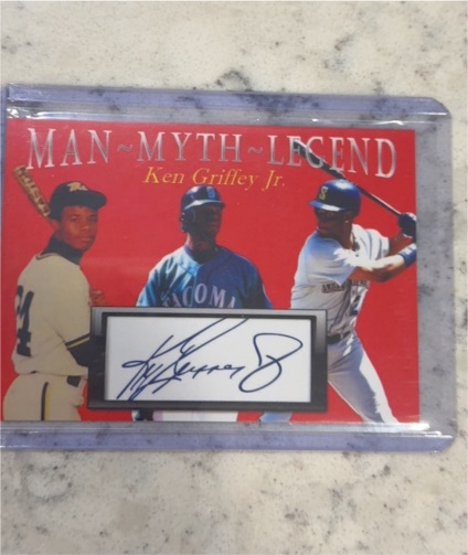 Man Myth Legend Ken Griffey Jr. Autograph Card — front