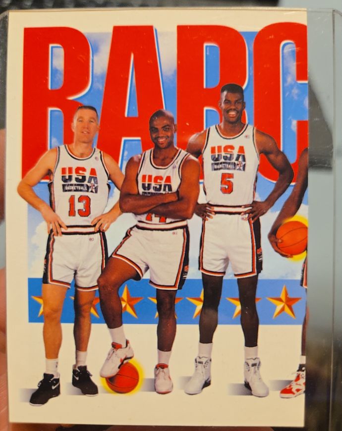 1991-92 Skybox #544 Charles Barkley / Chris Mullin / David Robinson USA Basketball Dream Team — front