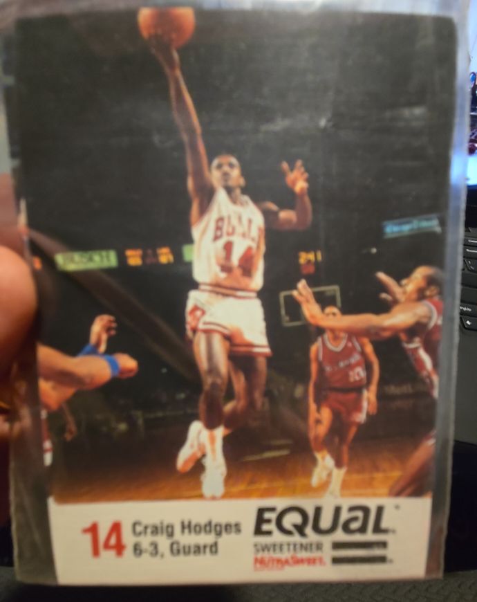 1986 Equal Sweetener #14 Craig Hodges — front