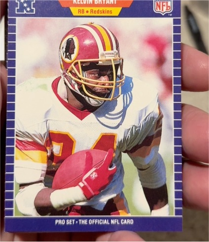 1989 Pro Set #423 Kelvin Bryant — front