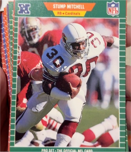 1989 Pro Set #333 Stump Mitchell — front