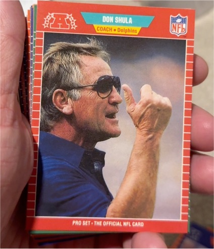 1989 Pro Set #225 Don Shula — front