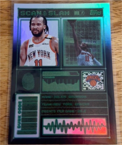 2025-26 Topps #SS-2 Jalen Brunson Scan & Slam — front