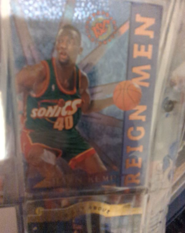1995-96 Topps Stadium Club Reign Men #RM1 Shawn Kemp — front