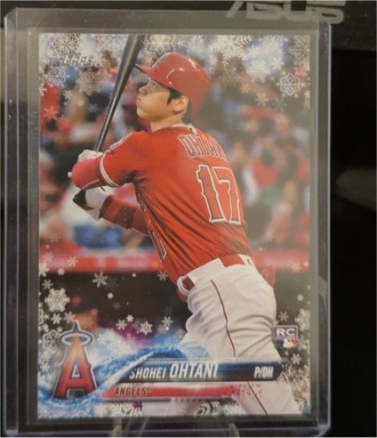 2018 Topps Holiday #HMW17 Shohei Ohtani Rookie Card — front