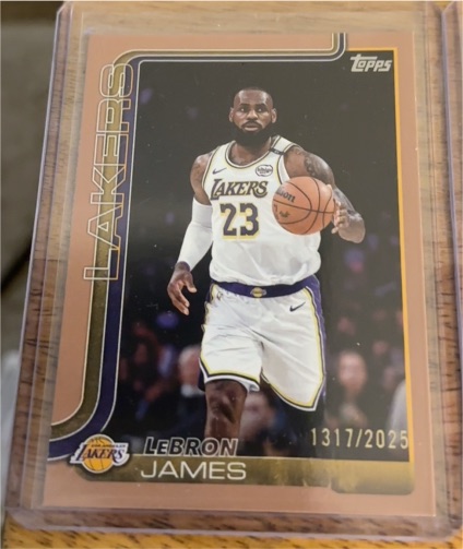 2025 Topps #1317 LeBron James — front