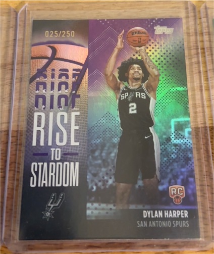2025-26 Topps #RTS-2 Dylan Harper Rise to Stardom RC San Antonio Spurs — front