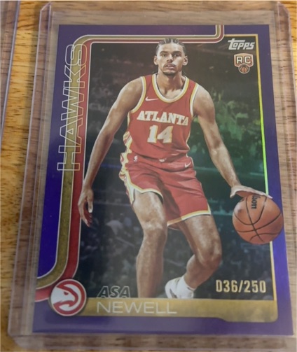 2025-26 Topps #223 Asa Newell — front